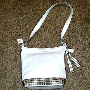 New WHITE Coach Large Duffle